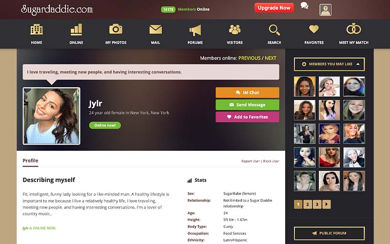 sugardaddie sugar baby profile
