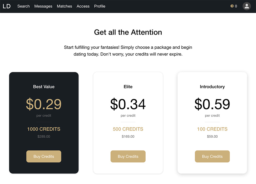 luxurydate prices